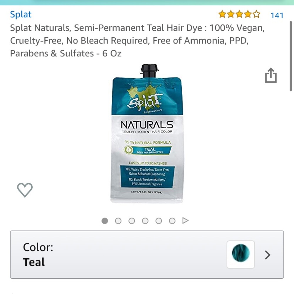 Splat Naturals Teal